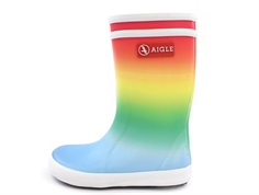 Aigle Lolly Pop rubber boot ciel rainbow